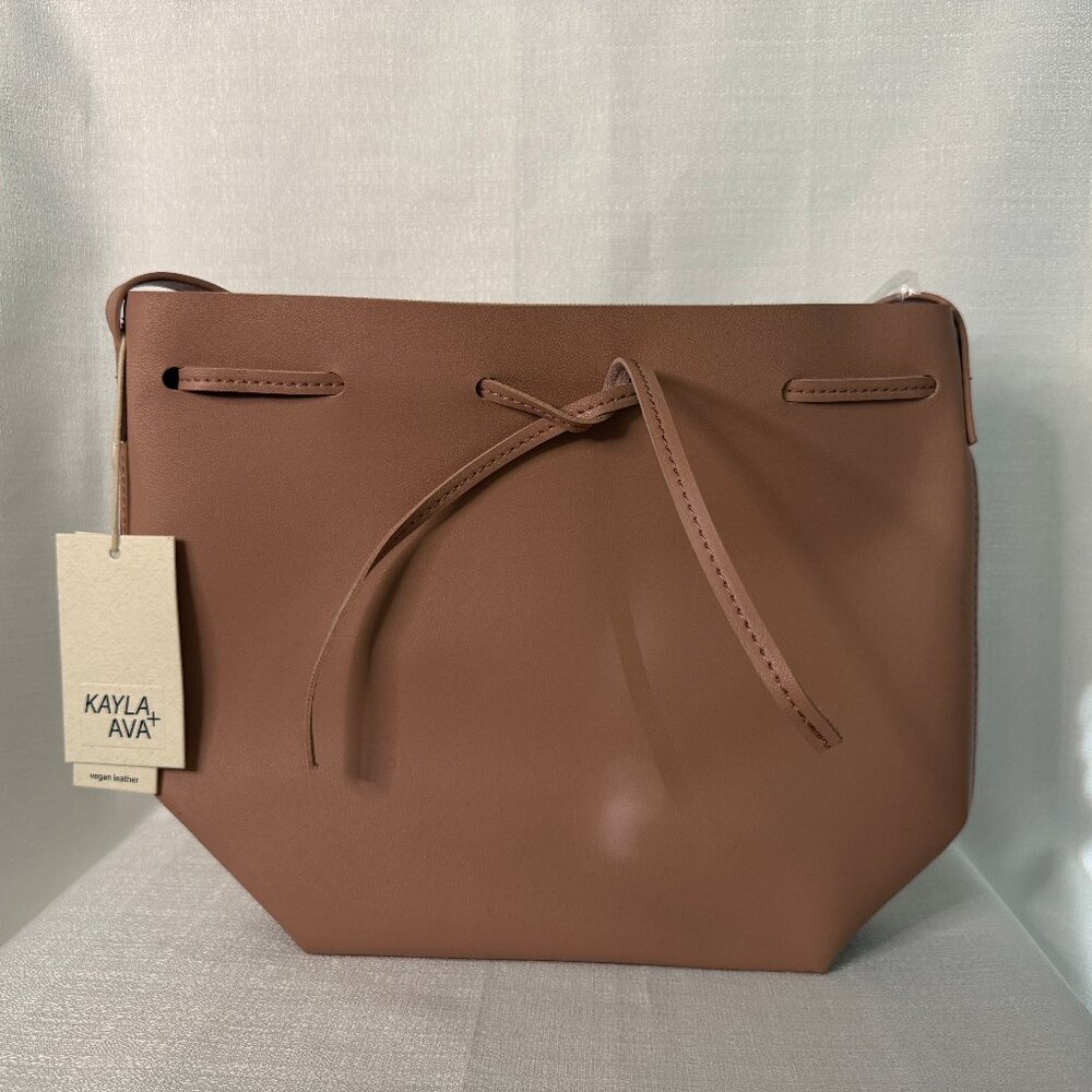 Kayla & Ava Bow Tie Bucket Bag; Dusty Pink; NWT